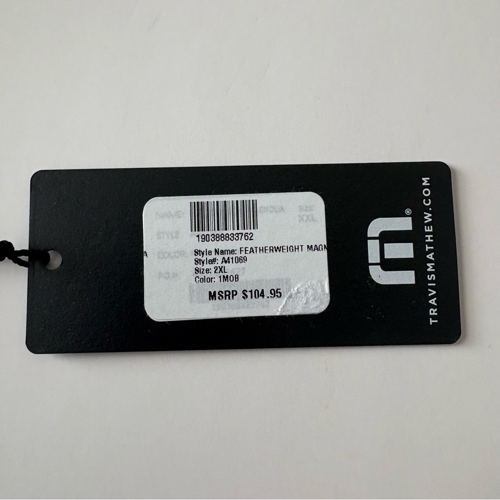 Men’s Travis Mathew Golf Featherweight Magnolia Polo Shirt 2XL NWT MSRP $105 - Picture 7 of 7